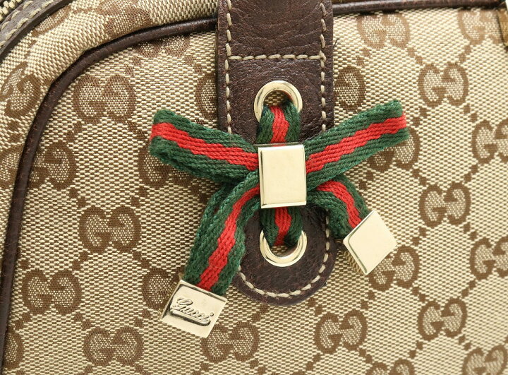 楽天市場】【バッグ】GUCCI グッチ プリンシー GGキャンバス リボン 