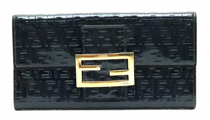 楽天市場】【財布】FENDI フェンディ ズッカ柄 2つ折長財布 エナメル 