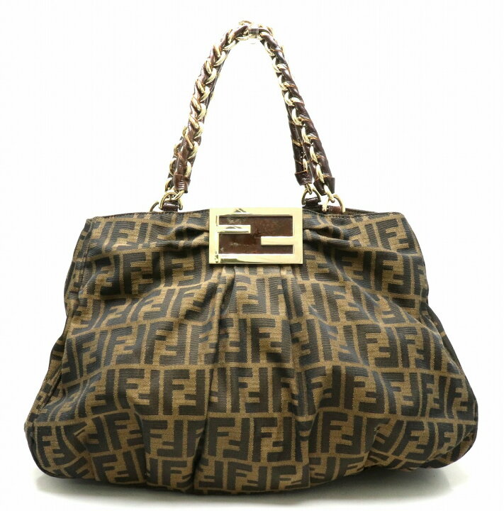 楽天市場】【バッグ】FENDI フェンディ ズッカ柄 チェーンバッグ 