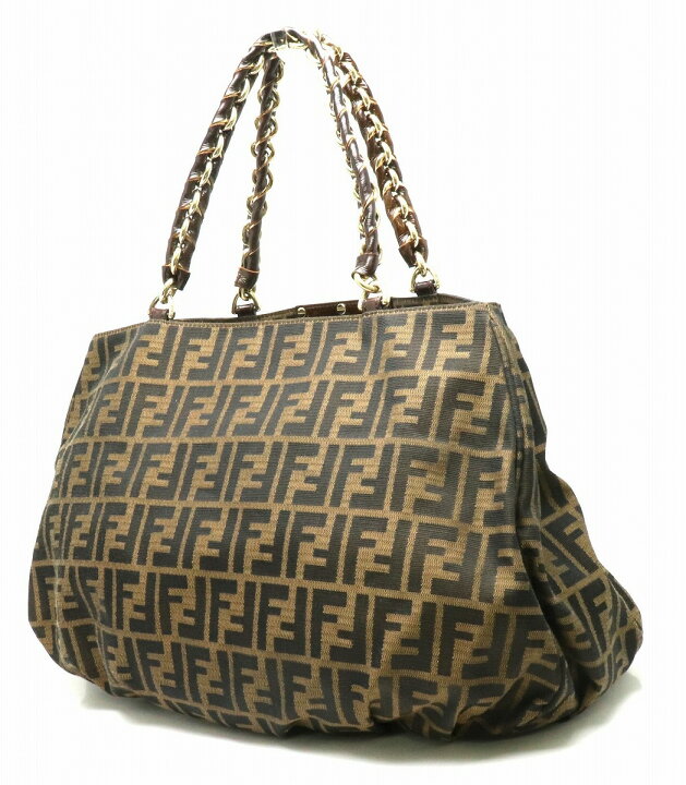 楽天市場】【バッグ】FENDI フェンディ ズッカ柄 チェーンバッグ 