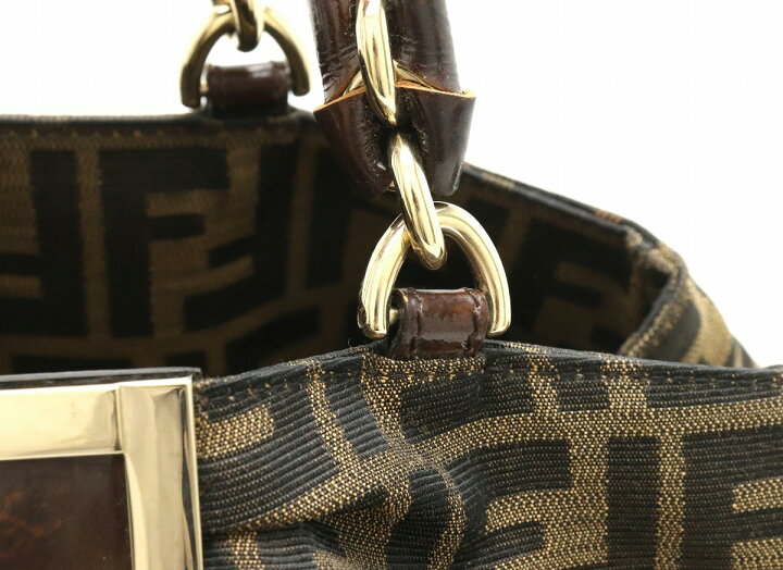 楽天市場】【バッグ】FENDI フェンディ ズッカ柄 チェーンバッグ 