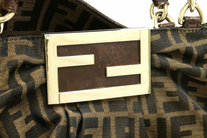楽天市場】【バッグ】FENDI フェンディ ズッカ柄 チェーンバッグ 