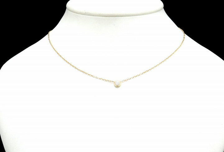 5jab0131】カルティエ ネックレス ディアマンレジェ LM/1PD たくましい  