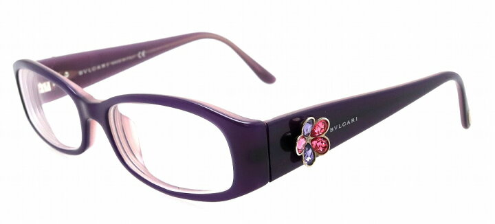 楽天市場】BVLGARI ブルガリ ロゴ 眼鏡 めがね メガネ 度入り パープル  