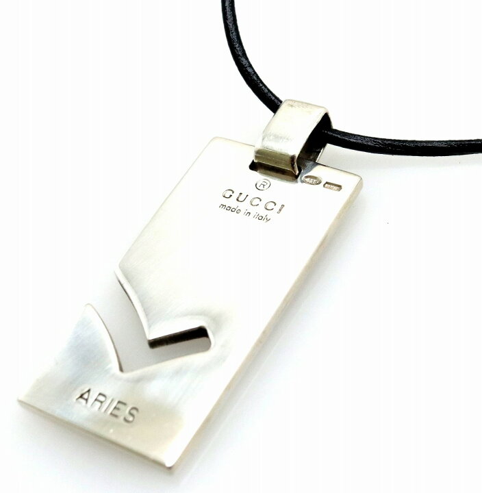 楽天市場】【ジュエリー】GUCCI グッチ シルバー プレート ペンダント 