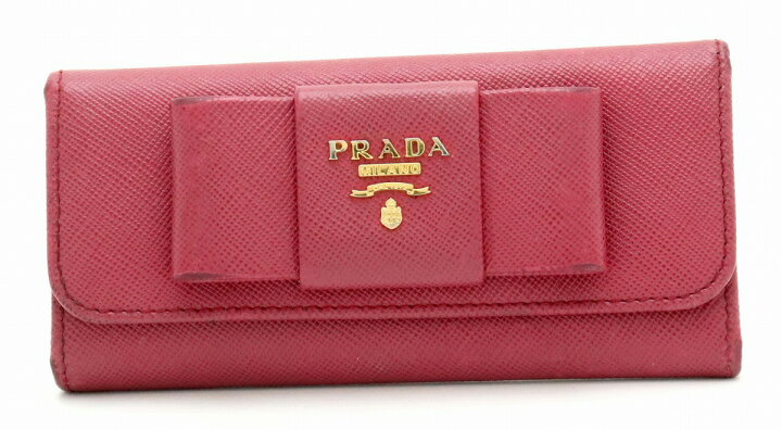 楽天市場】PRADA プラダ 6連キーケース リボン SAFFIANO FIOCCO 型押し 