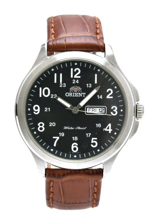 楽天市場】【ウォッチ】ORIENT オリエント デイデイト ブラック文字盤 