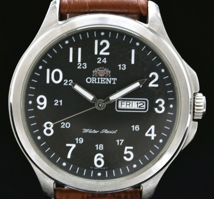楽天市場】【ウォッチ】ORIENT オリエント デイデイト ブラック文字盤