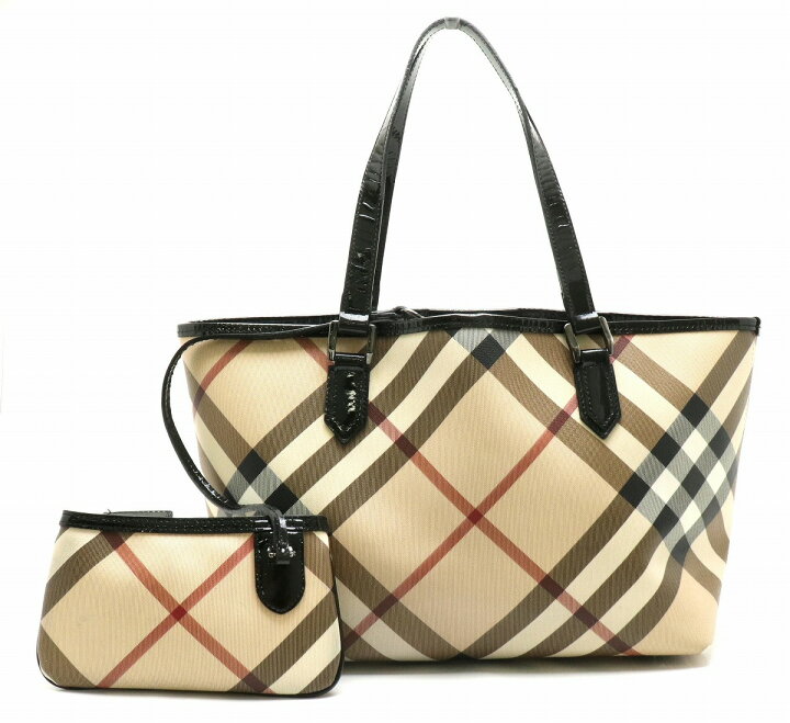 楽天市場】【バッグ】BURBERRY バーバリー チェック柄 トートバッグ 