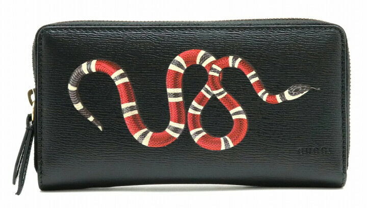 楽天市場】【財布】GUCCI グッチ スネーク プリント レザー ジップ 