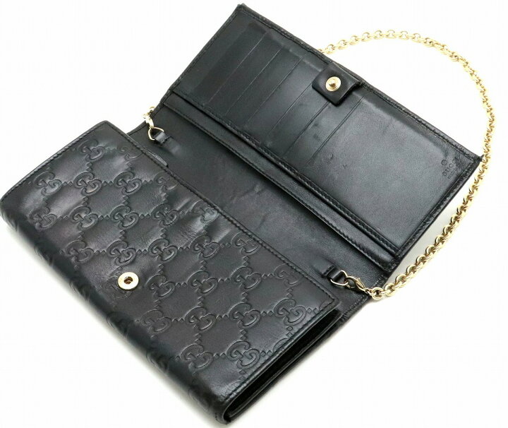 楽天市場】【財布】GUCCI グッチ GG グッチシマ 2つ折長財布  