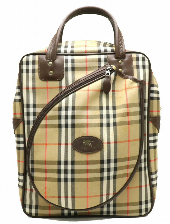 楽天市場】【バッグ】BURBERRY バーバリー ノバチェック ラケット  
