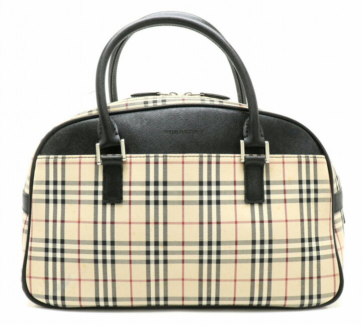 本日限定価格 バーバリー ミニボストン 2way オールレザー ノバ  