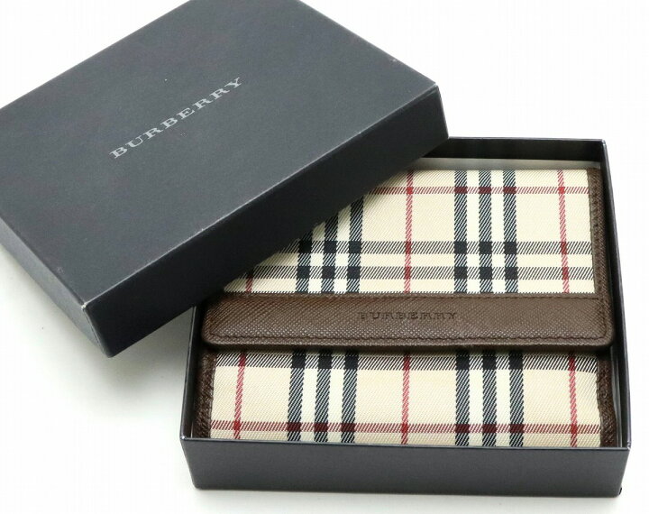 楽天市場】【財布】BURBERRY バーバリー 2つ折 Wホック 財布 ノバ  