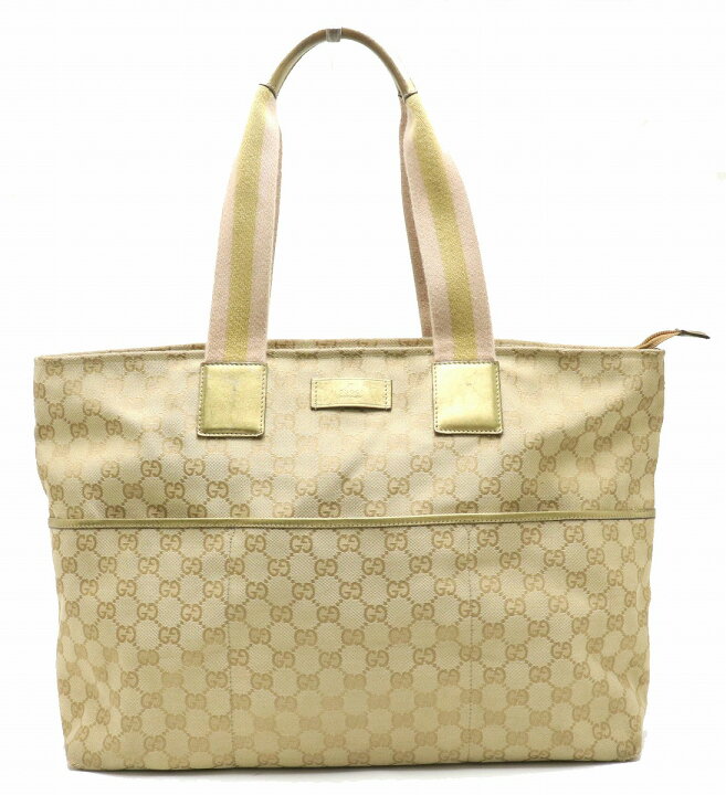 楽天市場】【バッグ】GUCCI グッチ GGキャンバス レザー マザーズ  