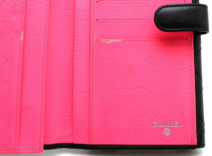 楽天市場】【財布】CHANEL シャネル カンボンライン ココマーク W  