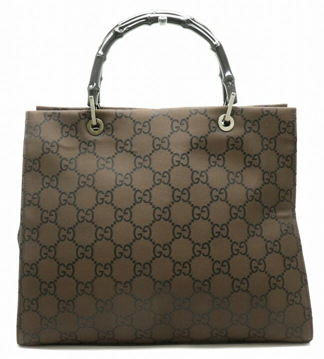 楽天市場】【バッグ】GUCCI グッチ GGナイロン バンブー ハンドバッグ 