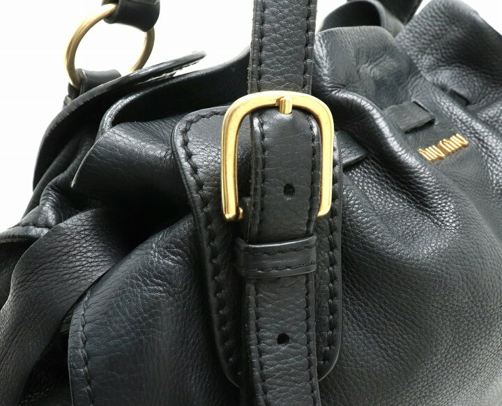 楽天市場】【バッグ】Miu Miu ミュウ ミュウ サイドリボン トート 
