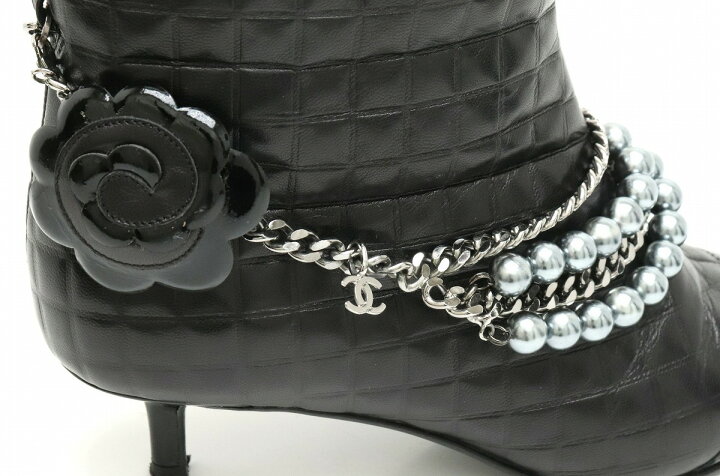 楽天市場】【靴】CHANEL シャネル ココマーク チョコバー ロングブーツ 