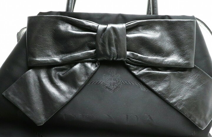 楽天市場】【バッグ】PRADA プラダ リボン 2WAY ハンドバッグ 