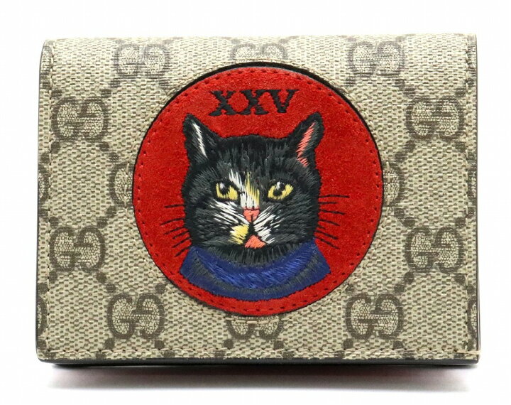 楽天市場】【財布】GUCCI グッチ GGスプリーム ミスティックキャット 2  