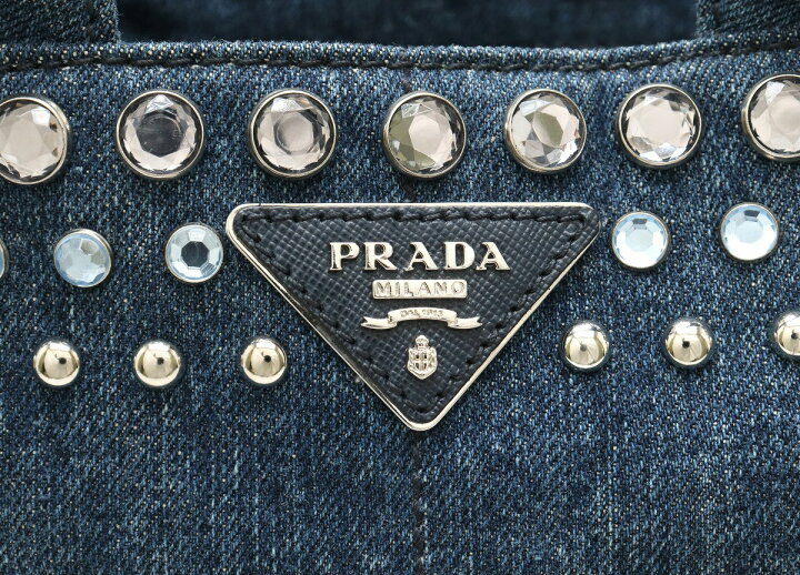 楽天市場】【バッグ】PRADA プラダ CANAPA カナパビジュー トート 