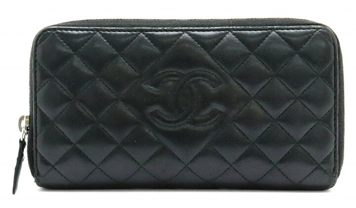 楽天市場】【財布】CHANEL シャネル マトラッセ ラウンドファスナー 長  
