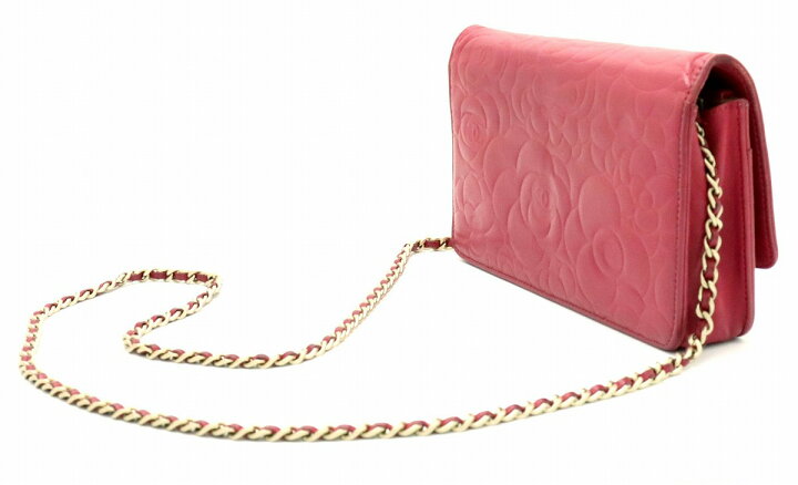 楽天市場】【財布】CHANEL シャネル カメリア チェーンウォレット  