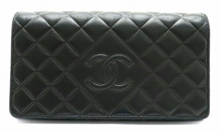 楽天市場】【財布】CHANEL シャネル マトラッセ 2つ折長財布 