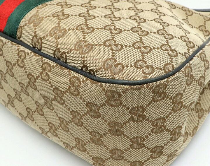 楽天市場】【バッグ】GUCCI グッチ GGキャンバス シェリーライン 