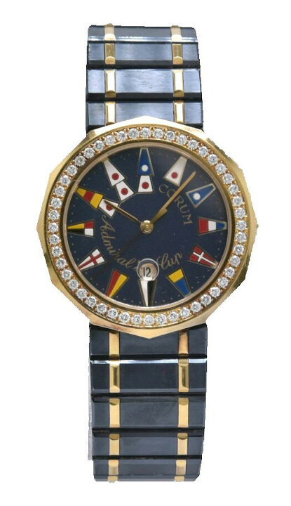 楽天市場】【ウォッチ】CORUM コルム アドミラルズカップ ガンブルー  