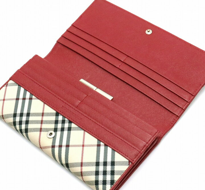 楽天市場】【財布】BURBERRY バーバリー ノバチェック 2つ折長財布  