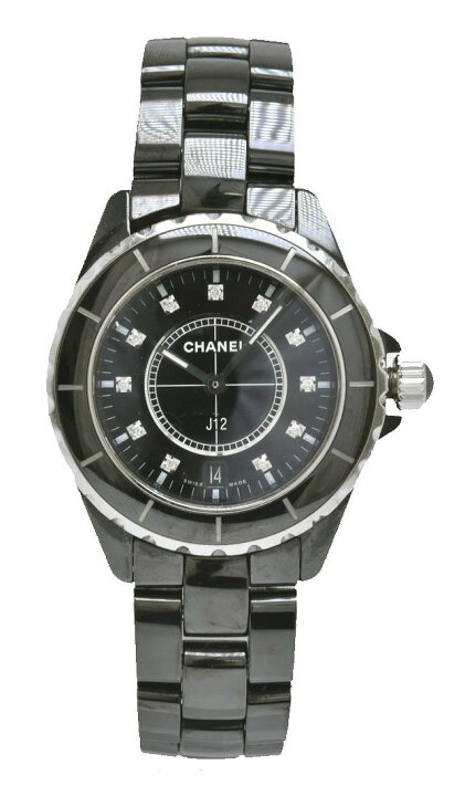 楽天市場】【ウォッチ】CHANEL シャネル J12 ブラック 11Pダイヤ 