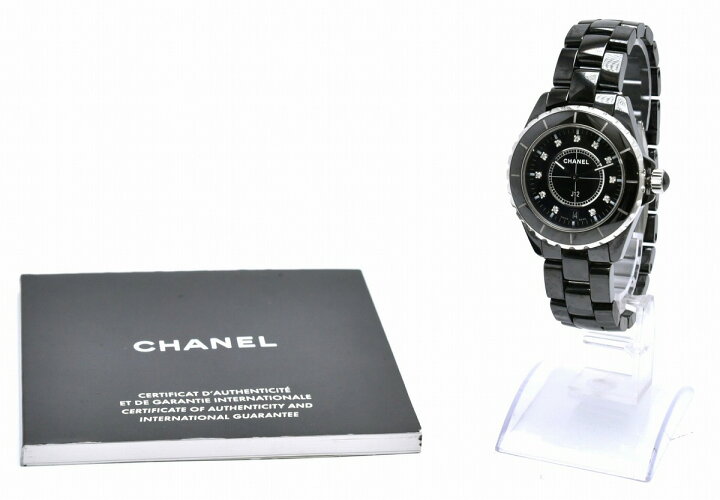 楽天市場】【ウォッチ】CHANEL シャネル J12 ブラック 11Pダイヤ 