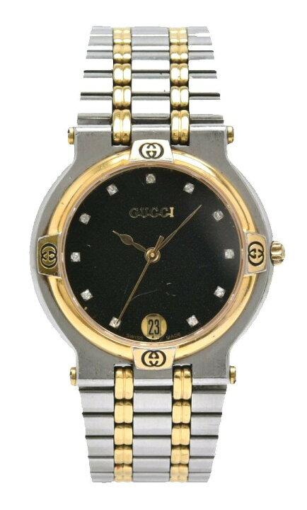 楽天市場】【ウォッチ】GUCCI グッチ 11Pダイヤ SS GP イエロー  