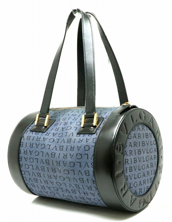 楽天市場】【バッグ】BVLGARI ブルガリ ロゴマニア ハンドバッグ 筒型  