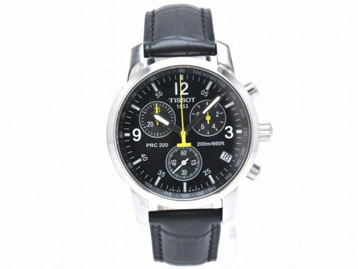 楽天市場】【ウォッチ】TISSOT ティソ クロノグラフ デイト ブラック 