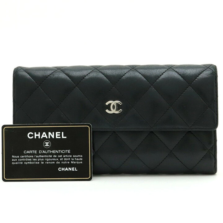 楽天市場】【財布】CHANEL シャネル マトラッセ ココマーク 2つ折 