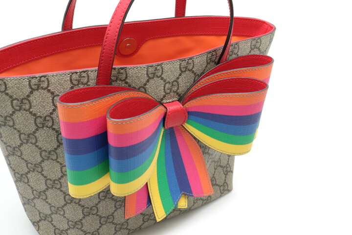 楽天市場】【バッグ】GUCCI グッチ キッズライン GGスプリーム ボウ 