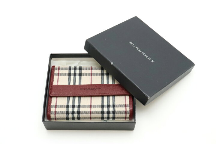 楽天市場】【未使用品】【財布】BURBERRY バーバリー ノバチェック 3 