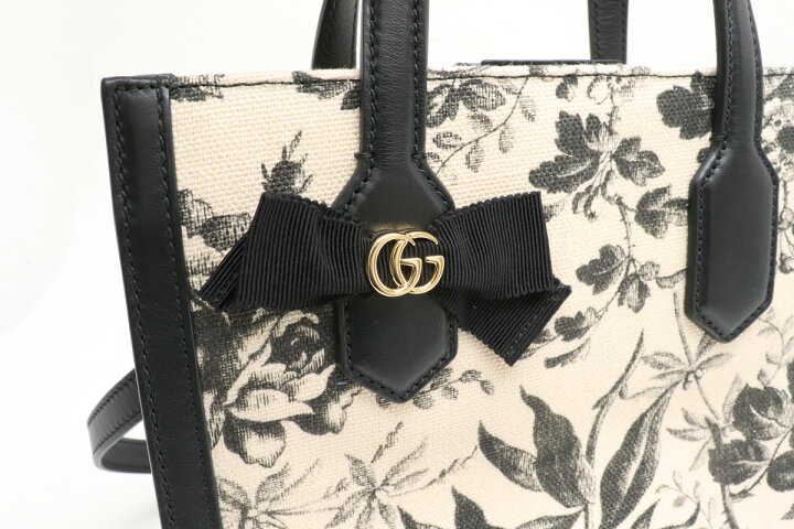楽天市場】【バッグ】GUCCI グッチ GGリボン ハーバリウム スモール 花 