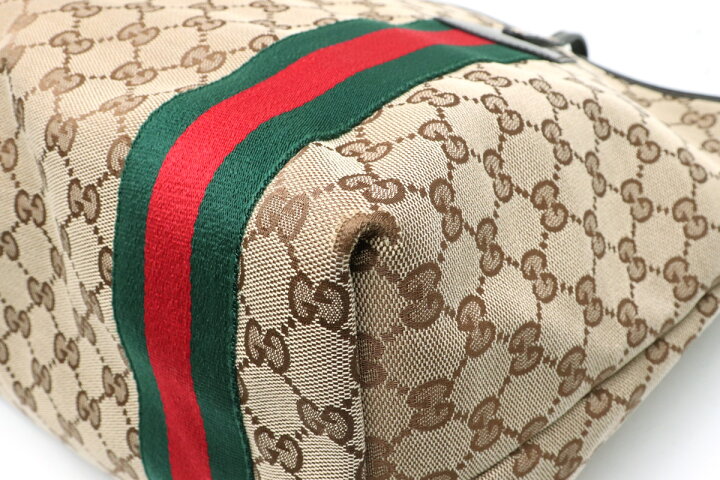 楽天市場】【バッグ】GUCCI グッチ GGキャンバス シェリーライン 