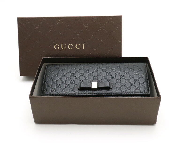 楽天市場】【財布】GUCCI グッチ マイクログッチシマ BOWY リボン  