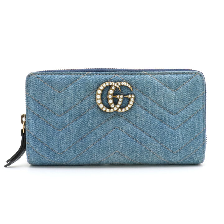 楽天市場】【財布】GUCCI グッチ GGマーモント フェイクパール 
