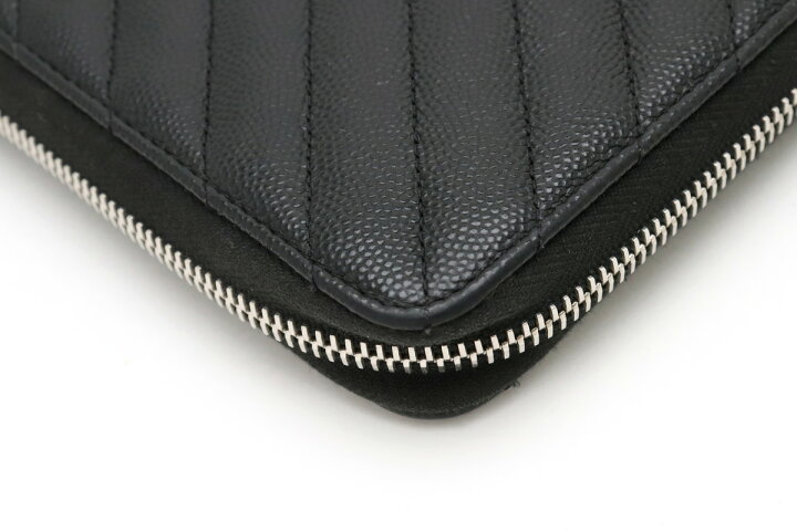 楽天市場】【財布】CHANEL シャネル シェブロン Vステッチ ラウンド  