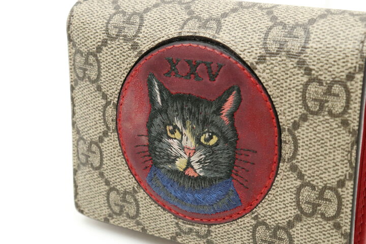 楽天市場】【財布】GUCCI グッチ GGスプリーム ミスティックキャット  