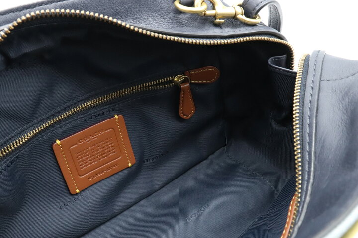 楽天市場】【バッグ】COACH コーチ レザー デニム ハンドバッグ 2way  