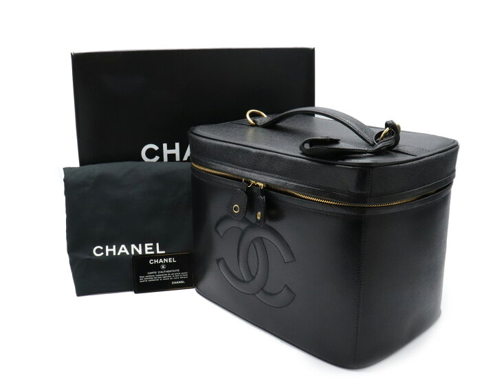 楽天市場】【バッグ】CHANEL シャネル キャビアスキン バニティバッグ  