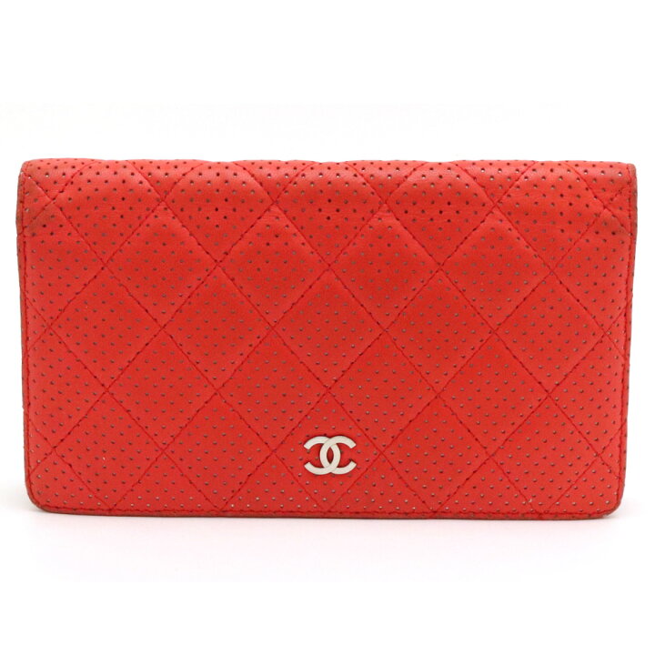 楽天市場】【財布】CHANEL シャネル マトラッセ パンチングレザー 2 