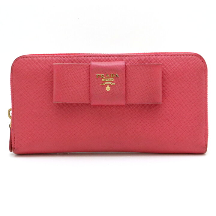 楽天市場】【財布】PRADA プラダ ラウンドファスナー 長財布 